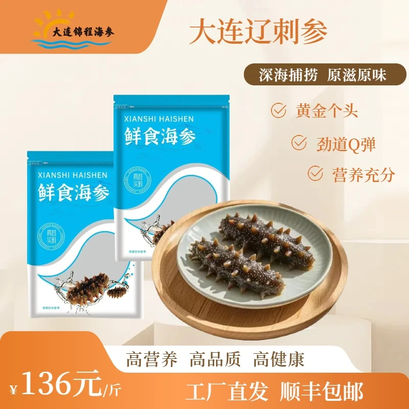 【秋参上市8-12头】现场称重  辽刺参黄金个头营养健康