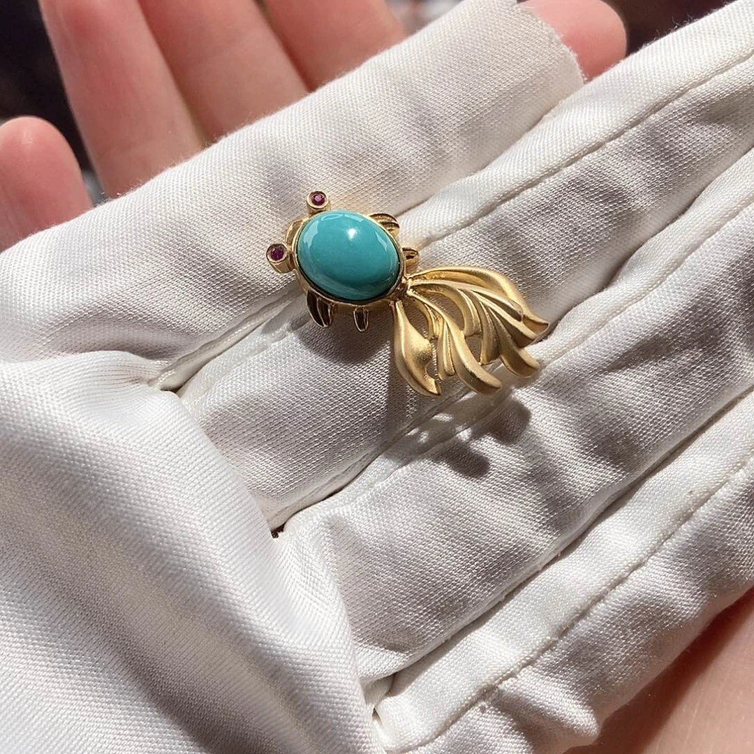 绿松石未镶嵌吊坠