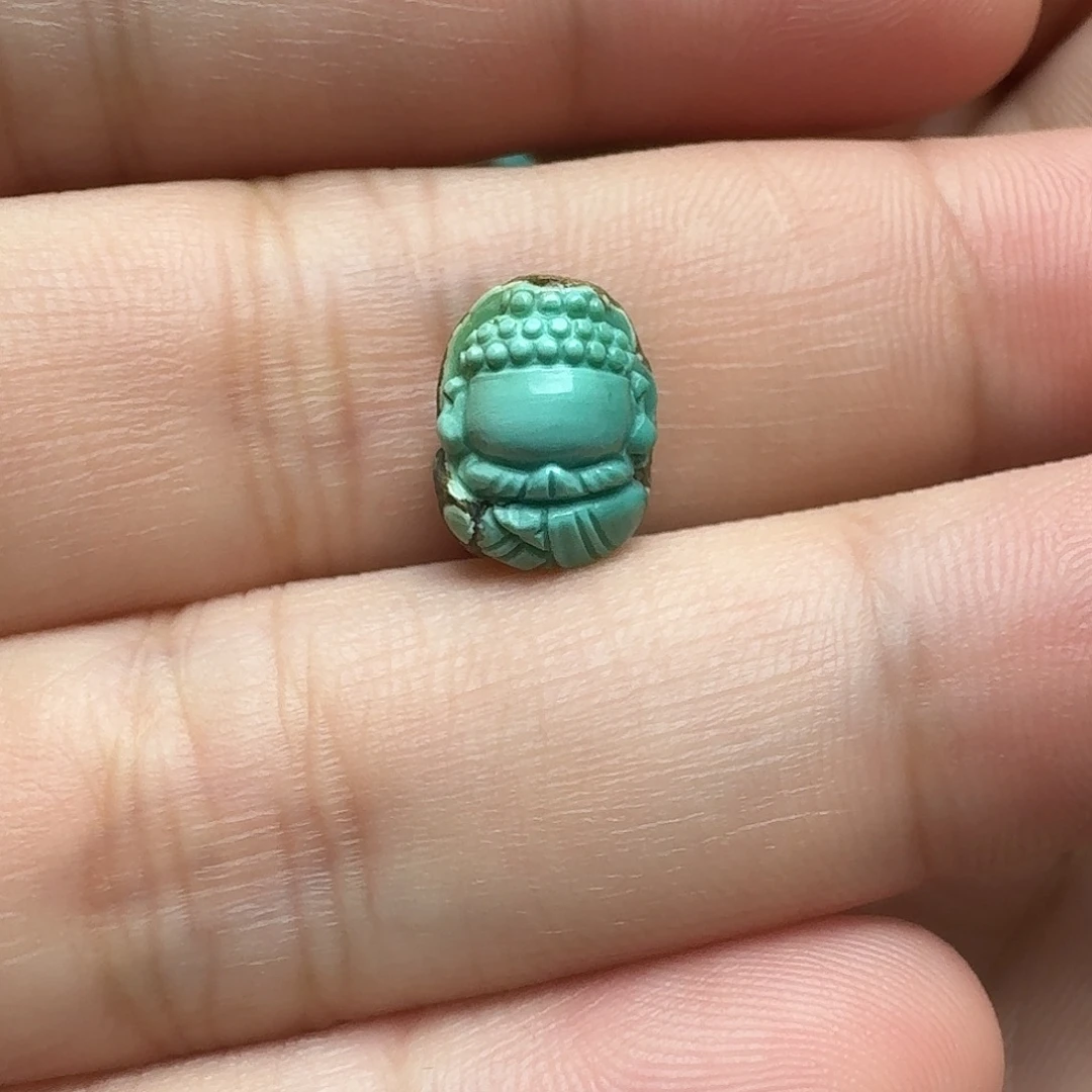 绿松石未镶嵌宝宝佛