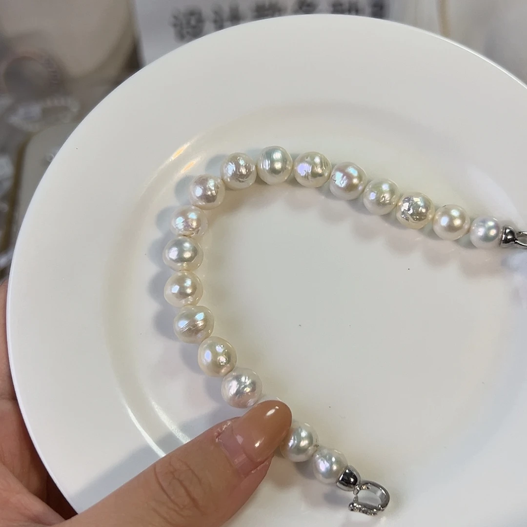 卖****淡水珍珠天然淡水珍珠钛钢