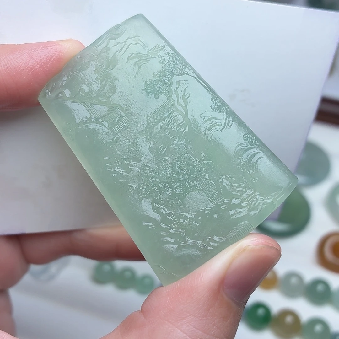 翡翠未镶嵌颈饰缅甸天然A货翡翠