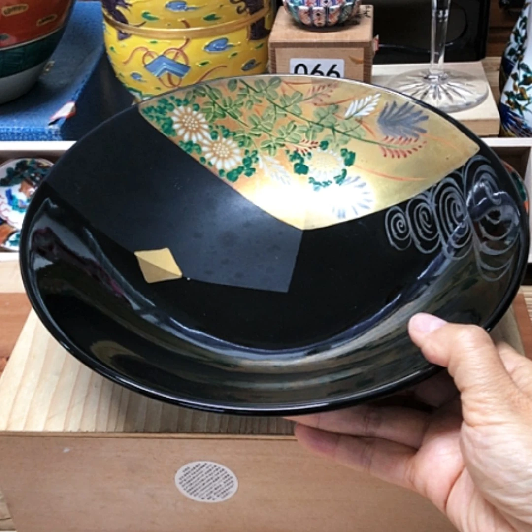 【闪购商品】碗有脱金老九谷直径2375高6