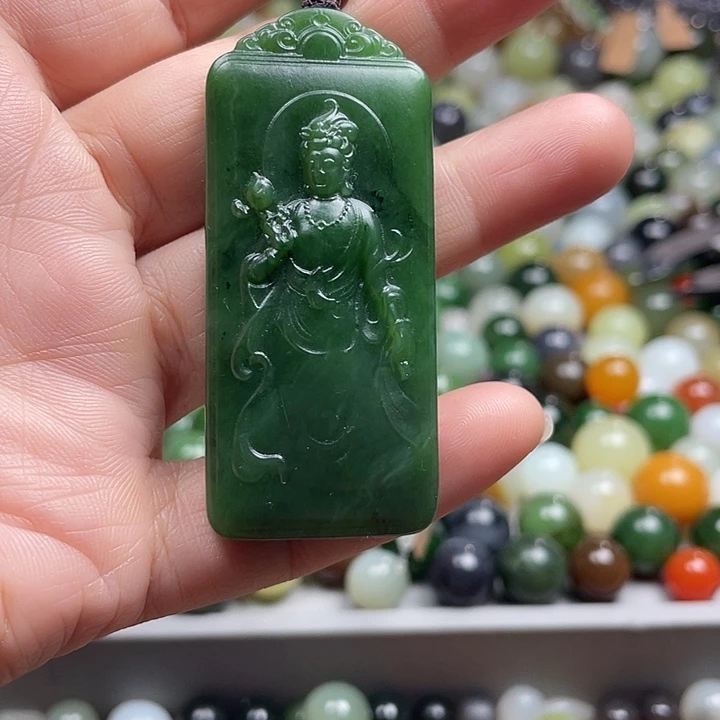未镶嵌和田玉车挂