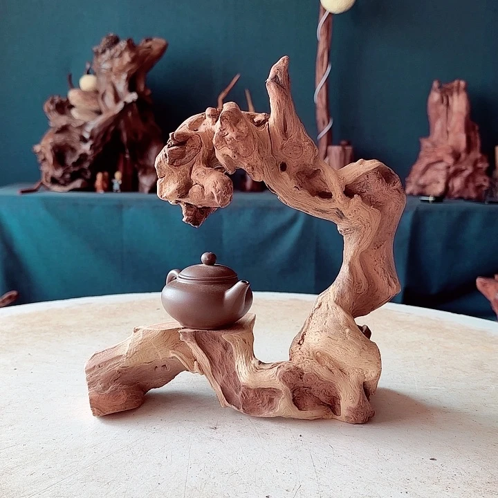 黑果木美****ღ535金丝红木羊蹄甲半成品