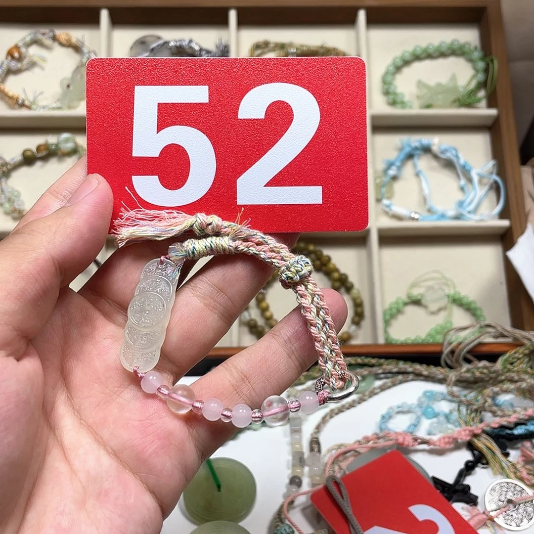 合金蛇纹石玉手链
