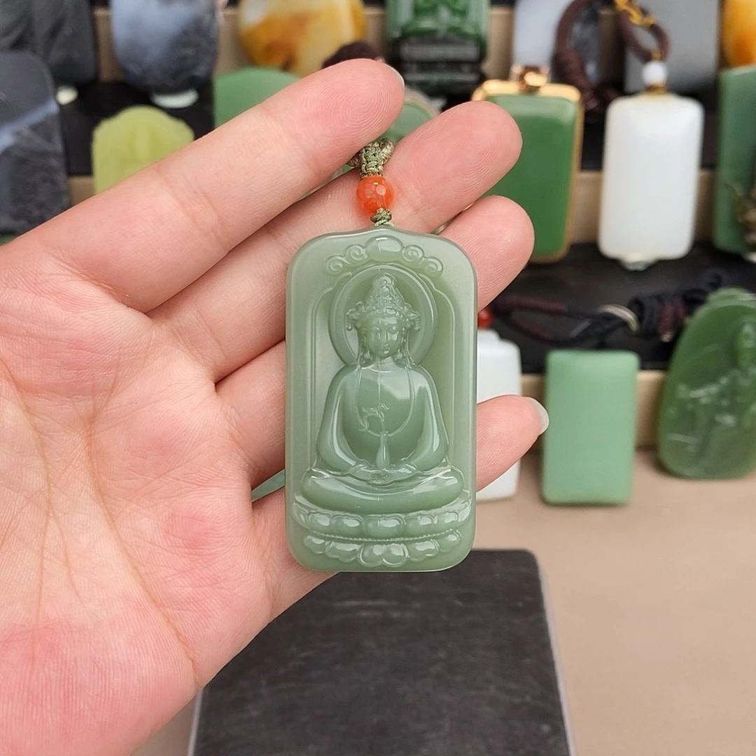 和田玉未镶嵌挂件