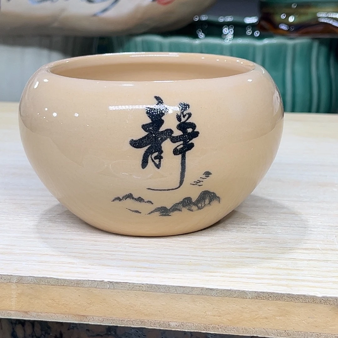 陶瓷绿植多肉微瑕花盆口径8*7