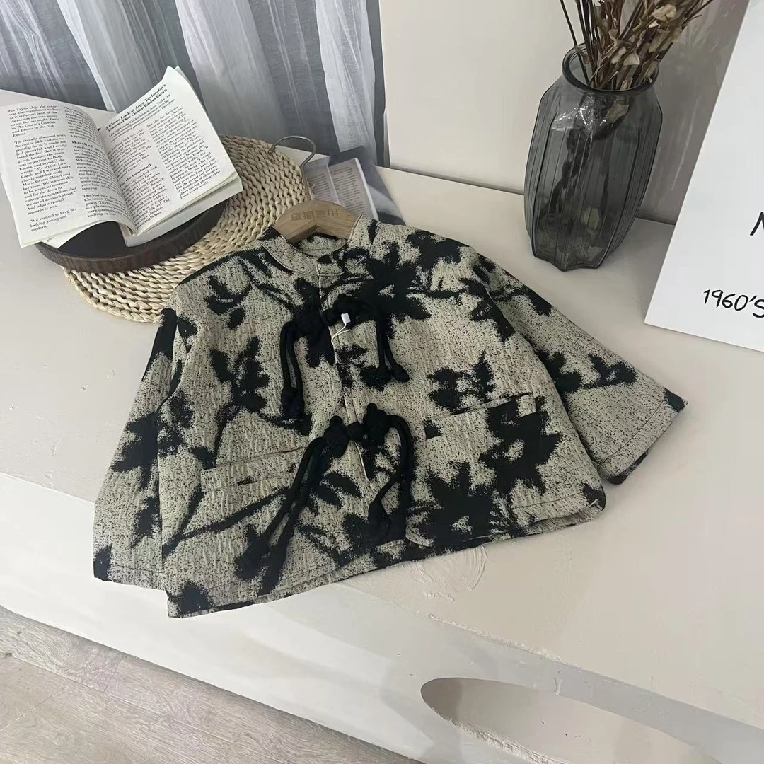 2025年春季新款儿童休闲百搭时尚套装韩系风格春款1101米色外套