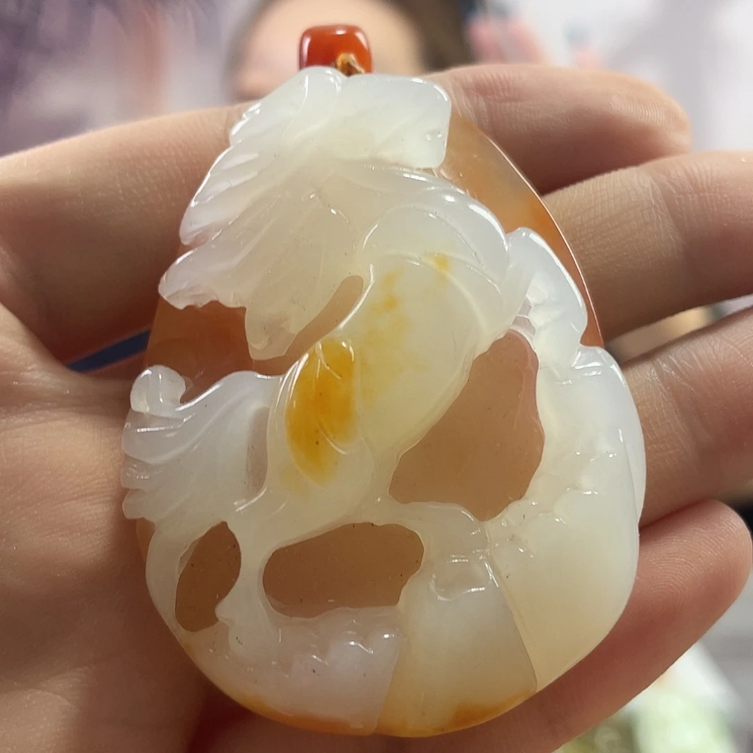 蛇纹石玉未镶嵌吊坠(赠链)