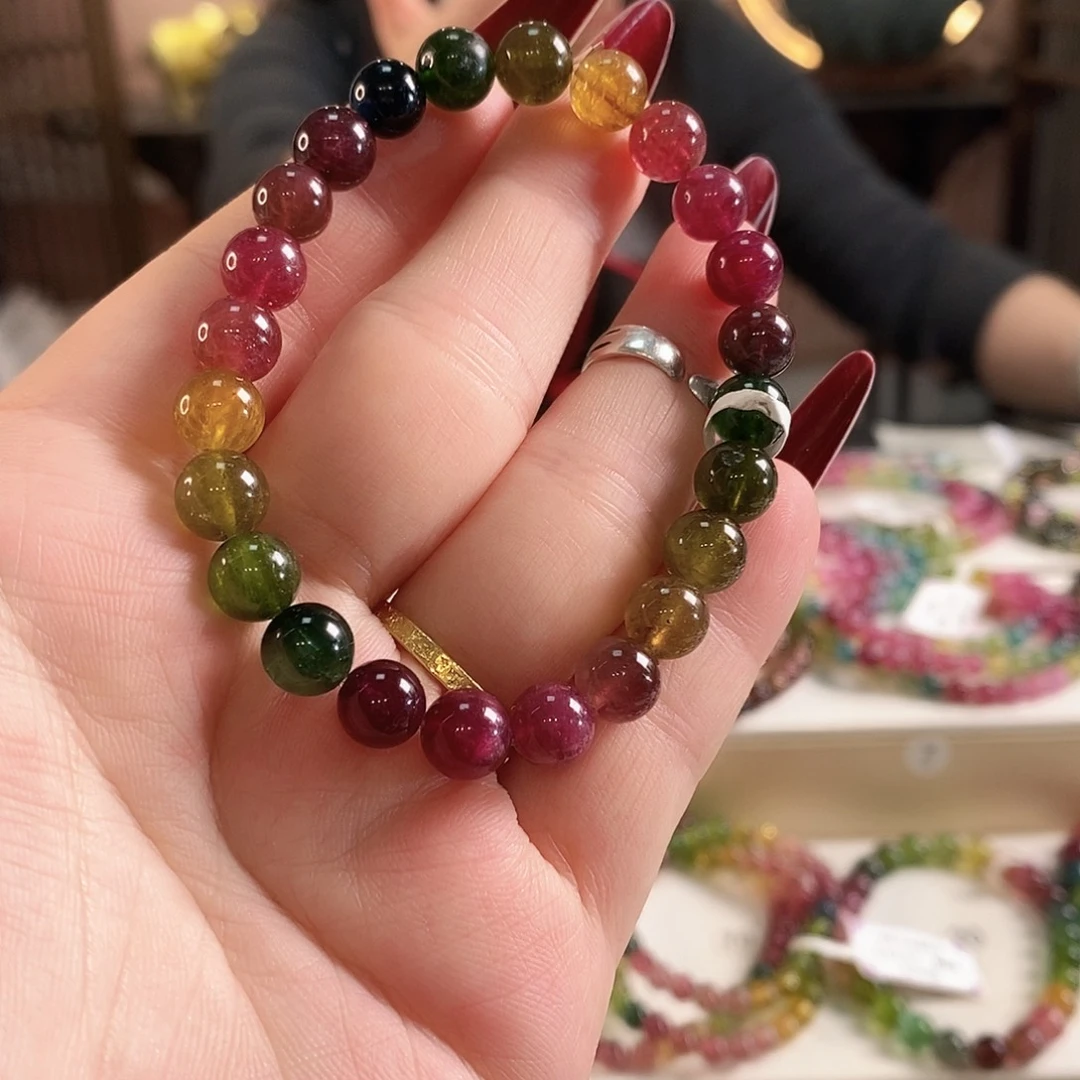 碧玺手链未镶嵌G2148单圈多样性发1