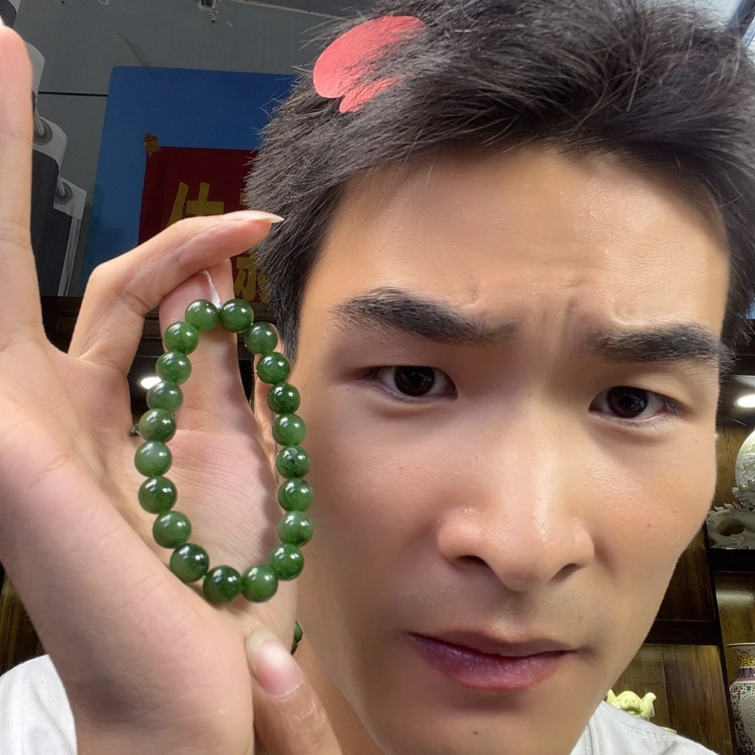 未镶嵌手链和田玉碧玉看10多样性拍一发一