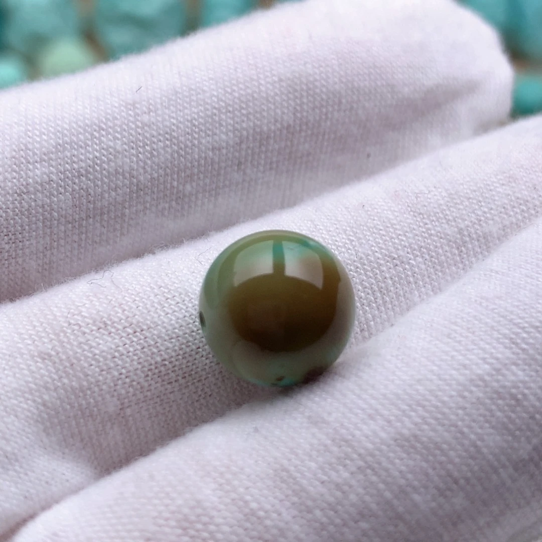 绿松石珠宝奇石未镶嵌绿松石特色圆珠