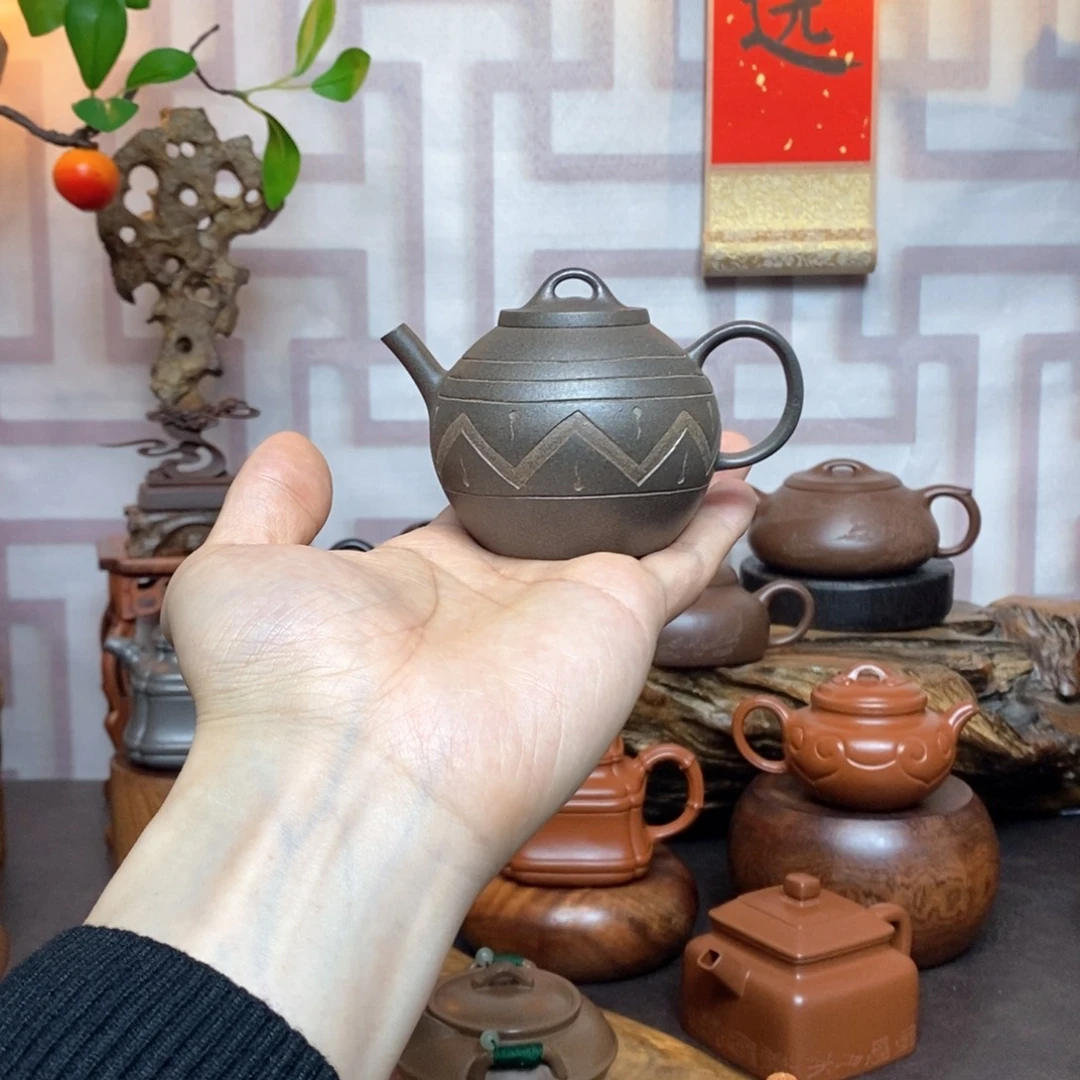紫砂茶具老段还原烧陶罐