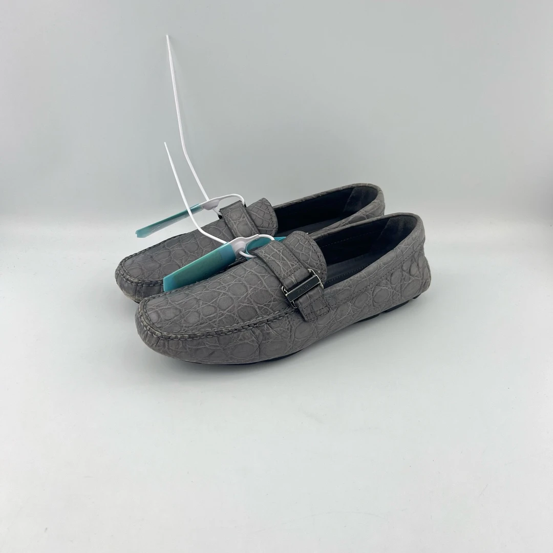 95新 Prada/普拉达 39.5码/PRADA普拉达/皮纹休闲一脚蹬/9093086