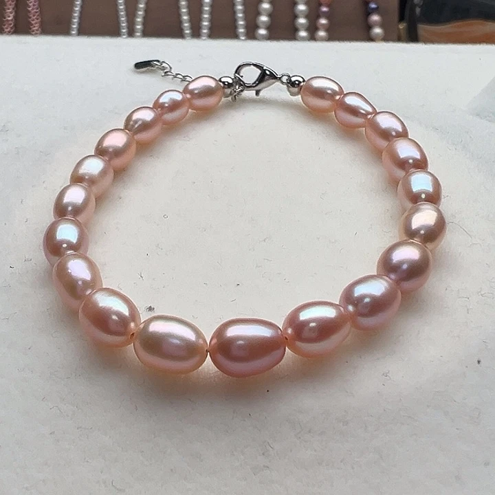 钛钢手绳淡水珍珠