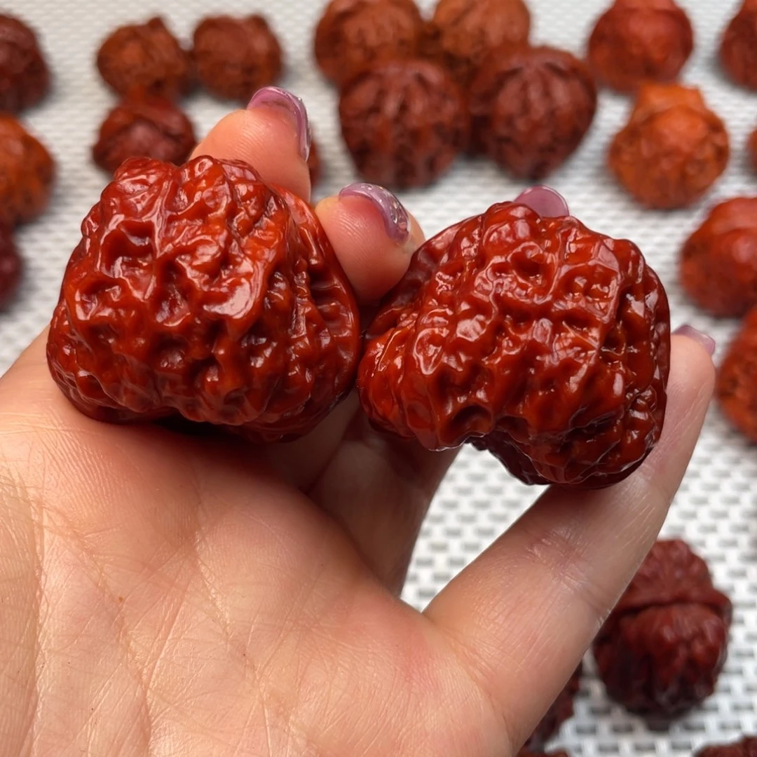 桃核吊坠文玩核桃 手把件 蛤蟆头 39