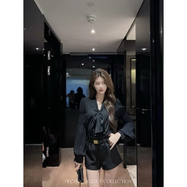 【禾呈】衬衫女秋季百搭时尚小众宽松上衣长袖衬衣女50197
