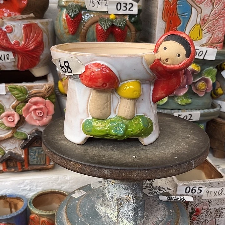 粗陶材质多肉花盆