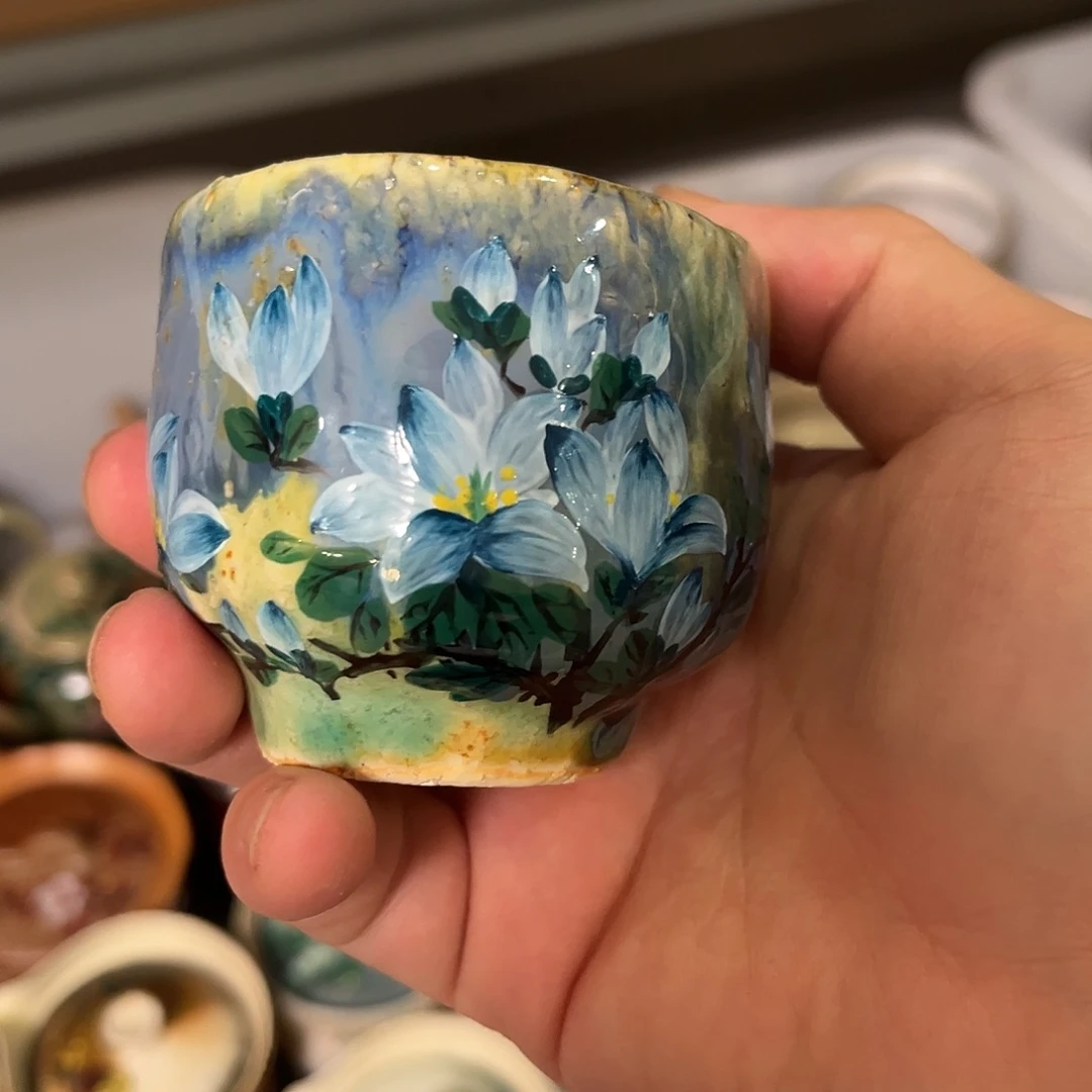 柴烧手工手绘陶瓷