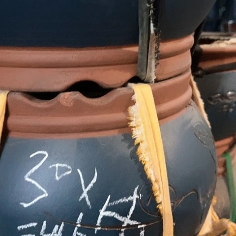 紫砂花盆金鱼缸盆一个微