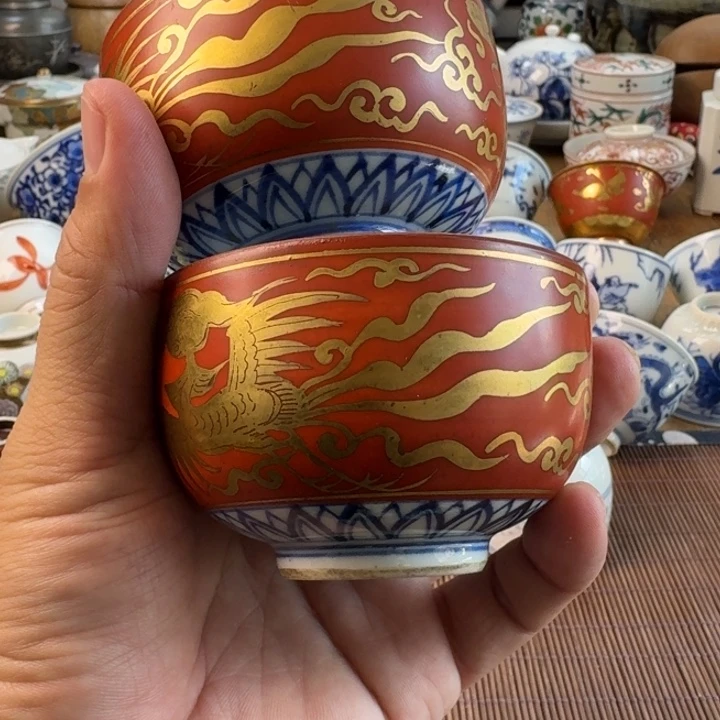 用***5青花瓷器杯子茶具