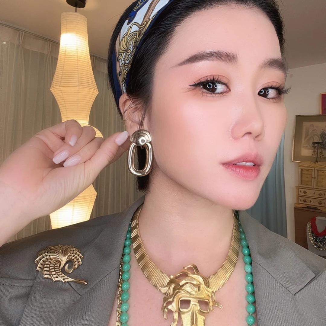 合成碳硅石铜合金中古耳夹