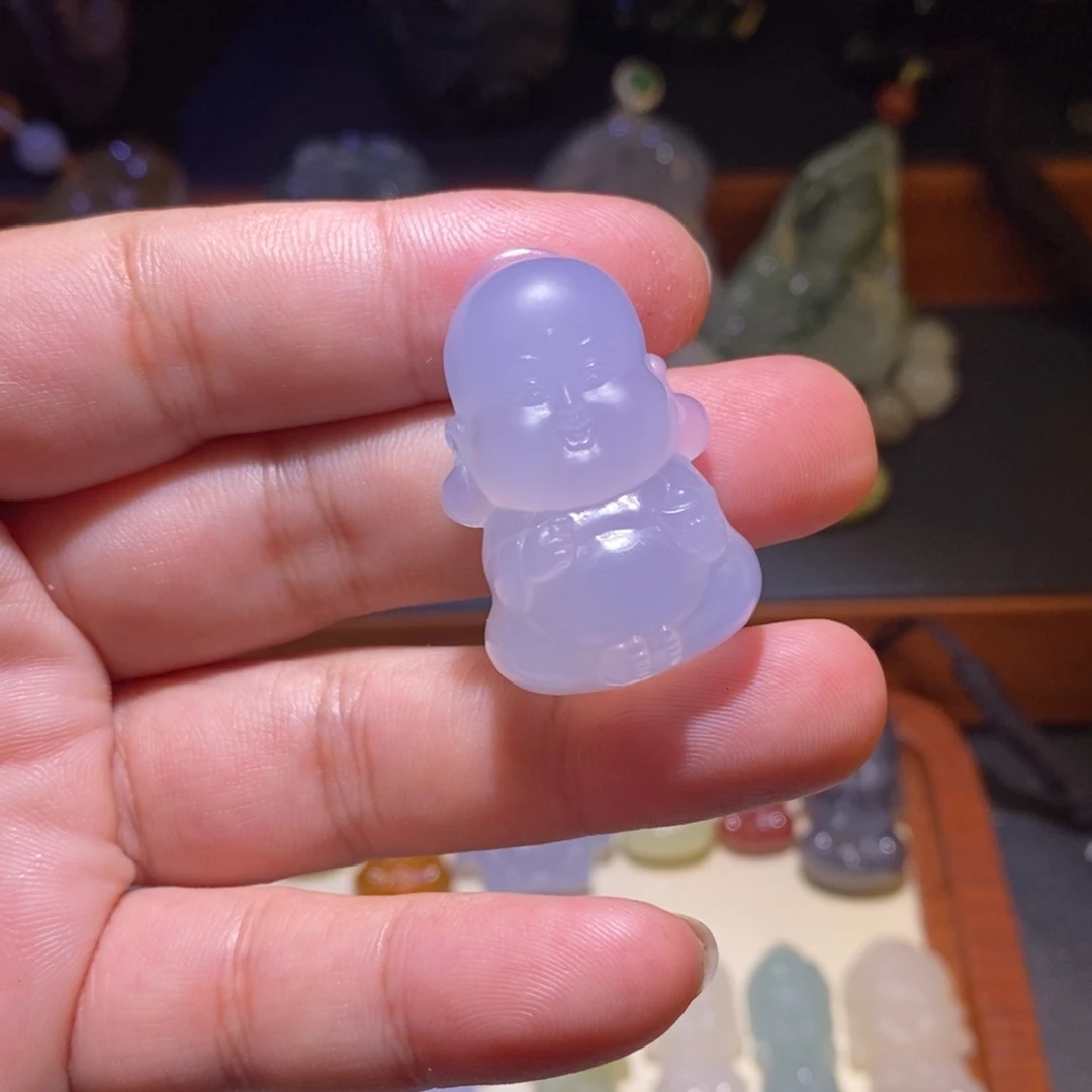 我****玛瑙/玉髓未镶嵌颈饰弥勒佛宝宝