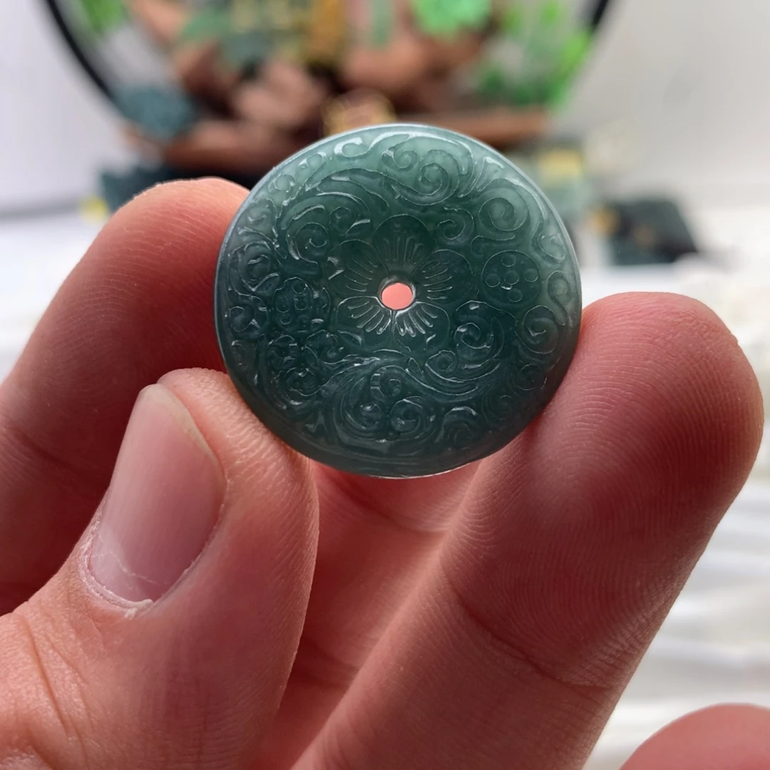 颈饰未镶嵌翡翠扣子