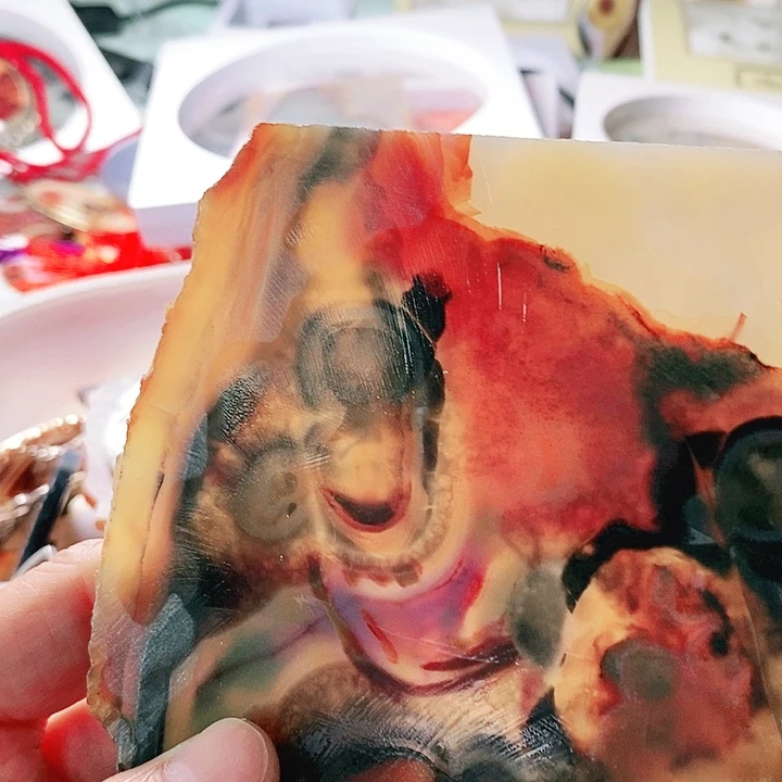 玛瑙/玉髓颈饰合金漠*