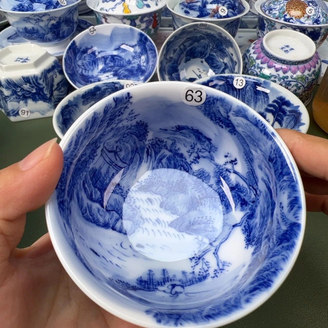 景德镇纯手工纯手绘茶具木木63