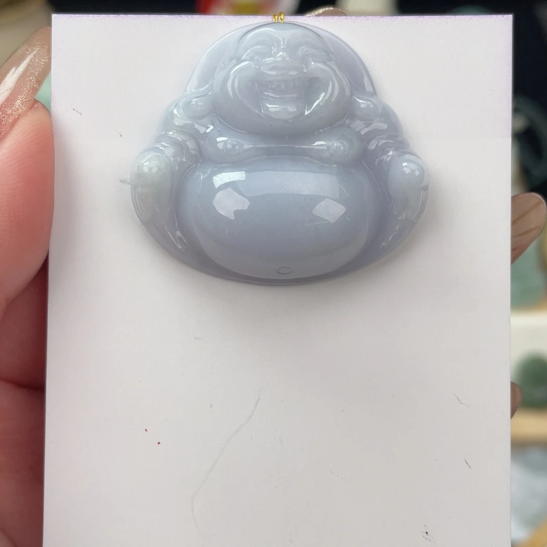 翡翠未镶嵌颈饰佛公