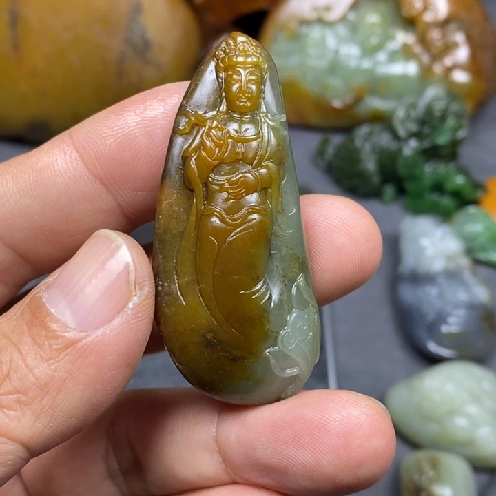 和田玉未镶嵌挂件