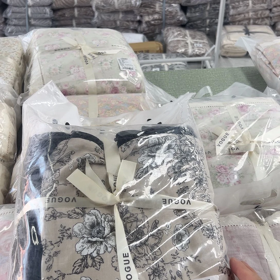 棉棉全棉四件套双层纱四件套