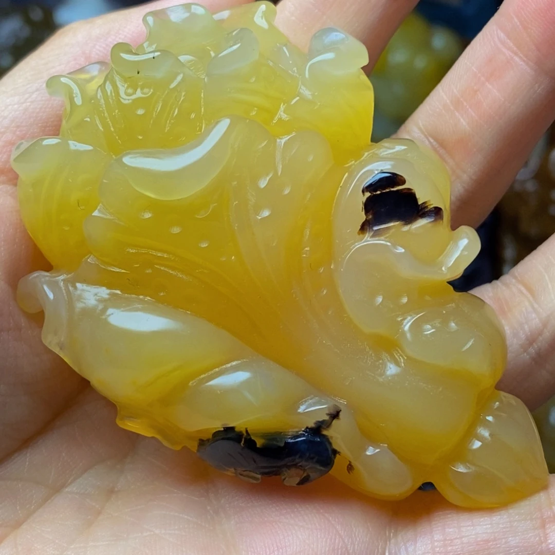 玛瑙/玉髓未镶嵌手把件