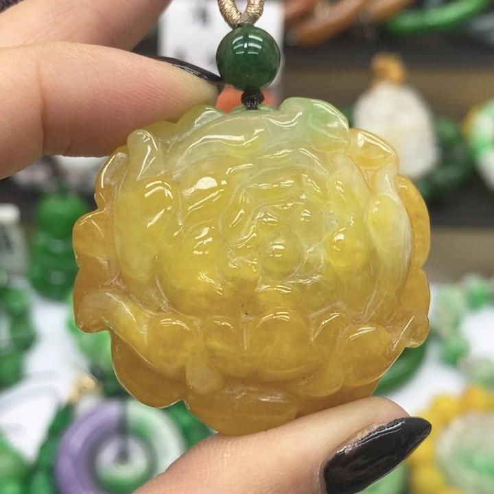 翡翠未镶嵌颈饰项链21