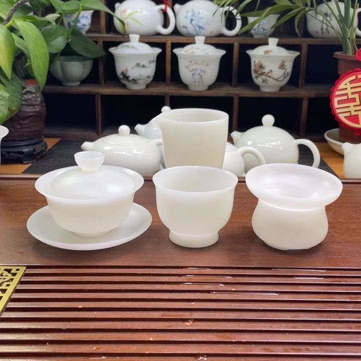 【闪购商品】谁****狂德化白瓷璞玉盖碗84346488444