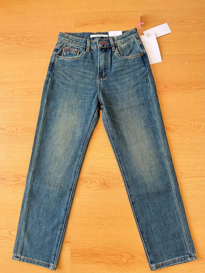 M.DUO【96082】2025春季时尚百搭休闲设计师九分烟管裤