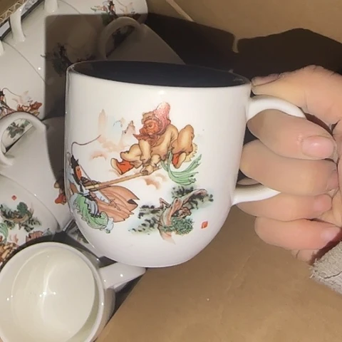 瓷片国营厂库存微瑕大杯