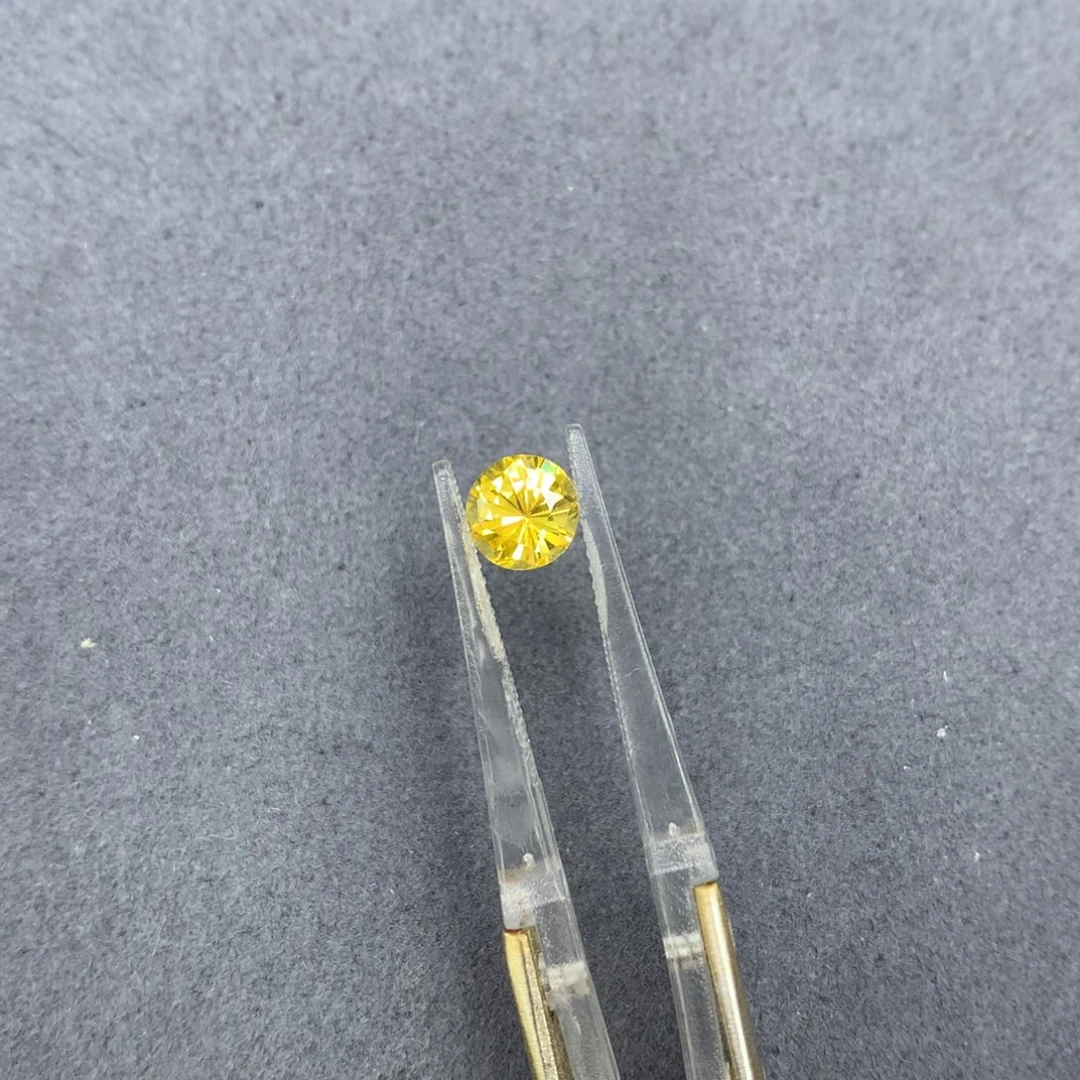 蓝宝石裸石1.2ct黄蓝宝 CGTL