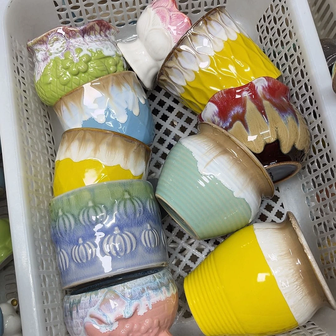 陶瓷花盆特价上新口8-10厘米