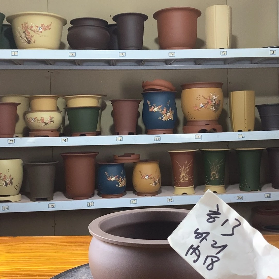 紫砂花盆紫砂兰花盆74