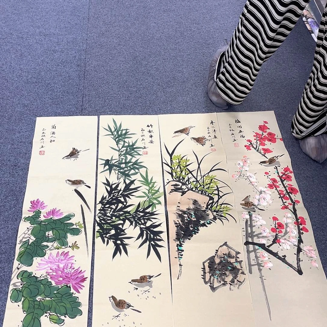 国画作品小姐姐放漏…