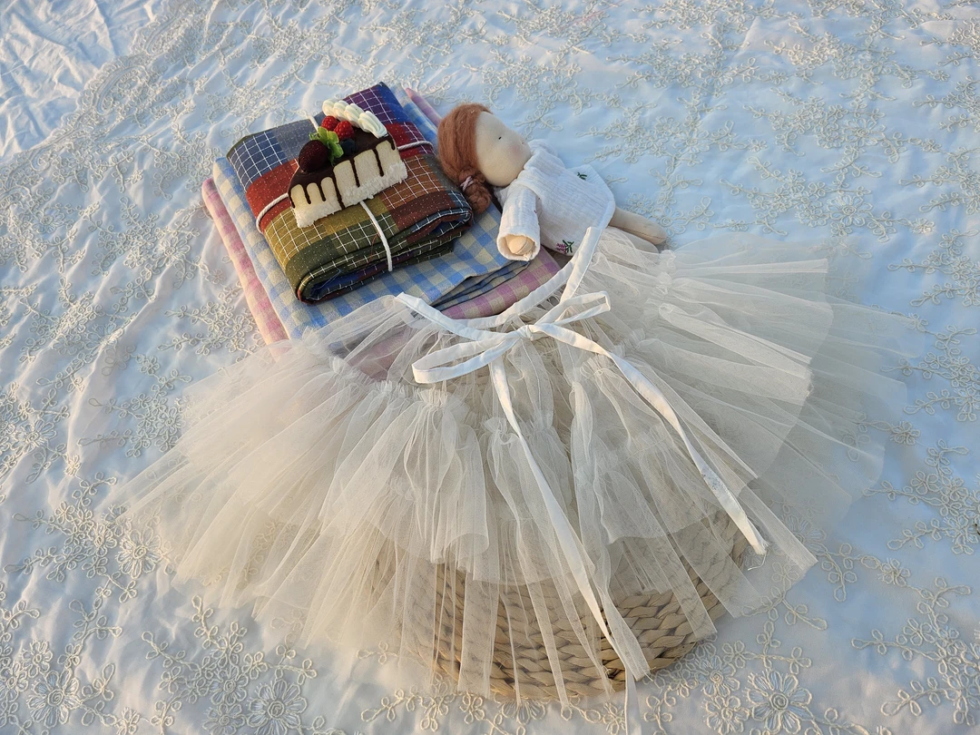 小女孩儿童成人蕾丝花边叠穿神器遮屁帘 韩版童装百搭半身裙屁帘