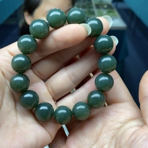 和田玉未镶嵌手链214