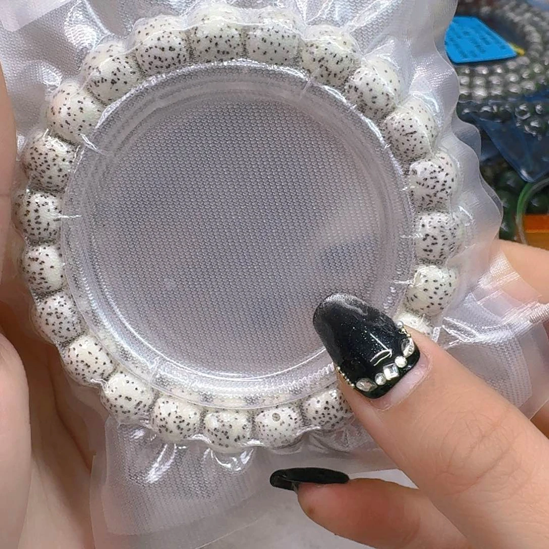 星月菩提手串42王者白星月菩提镶嵌10桶单圈