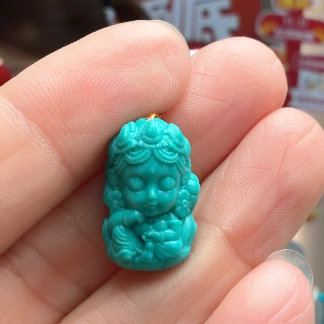 绿松石未镶嵌颈饰