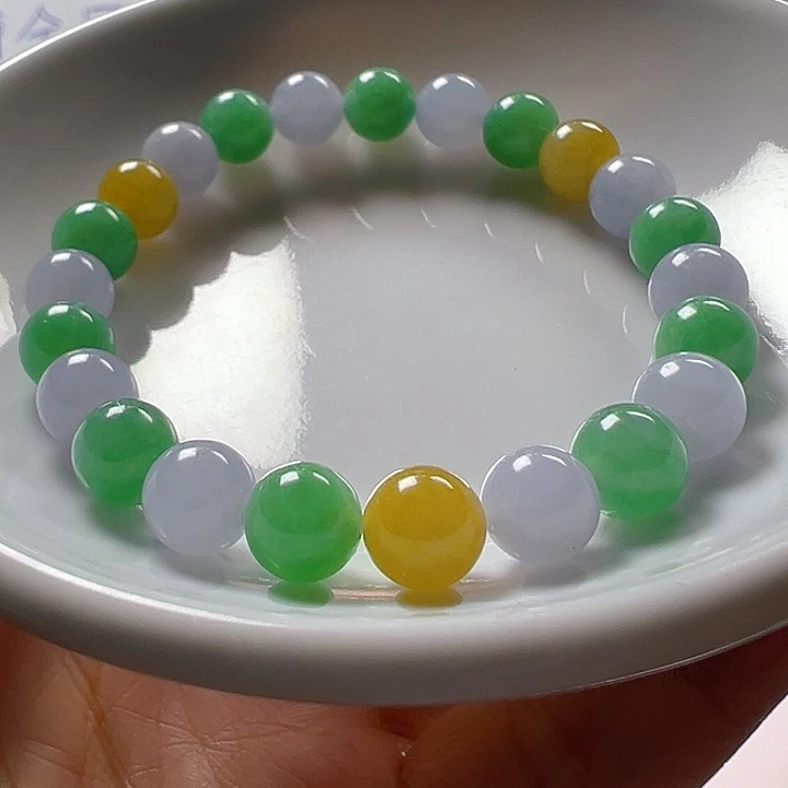 翡翠未镶嵌颈饰翡翠多宝手串