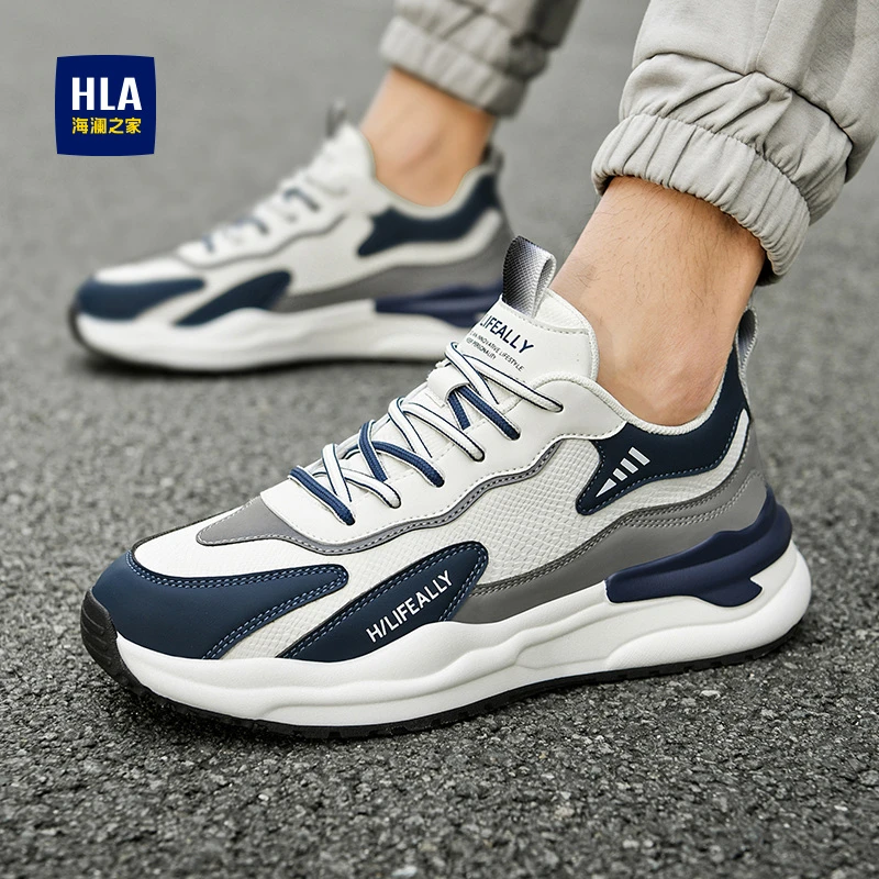 HLA/海澜之家男鞋秋冬新款青少年潮流百搭运动鞋男士时尚休闲潮鞋