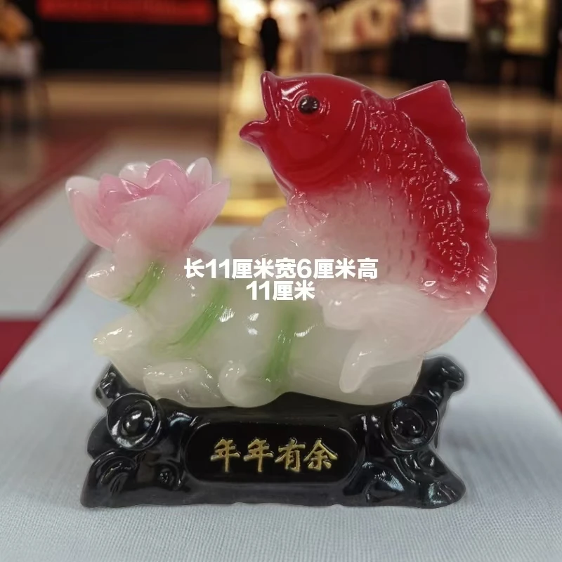 新中式客厅高端流水摆件鱼缸桌面摆件招财鱼缸流水摆件专用