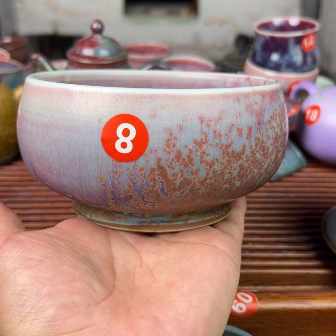 手工制作钧窑茶器